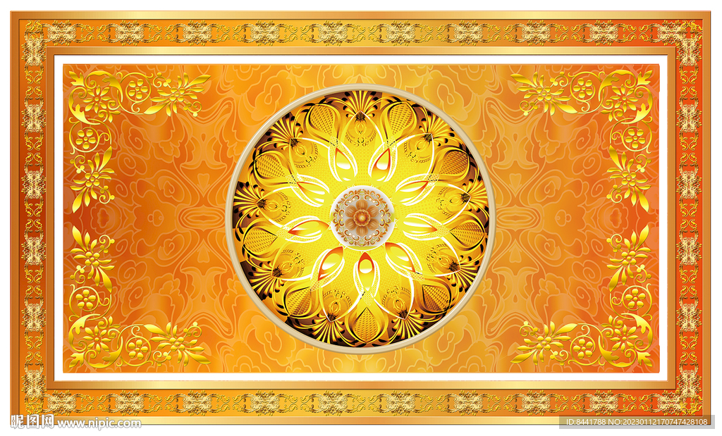 欧式软膜天花花纹