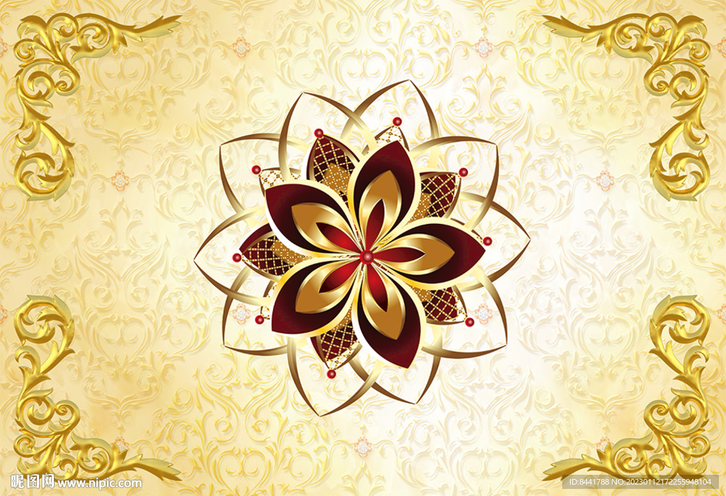 欧式立体软膜天花花纹