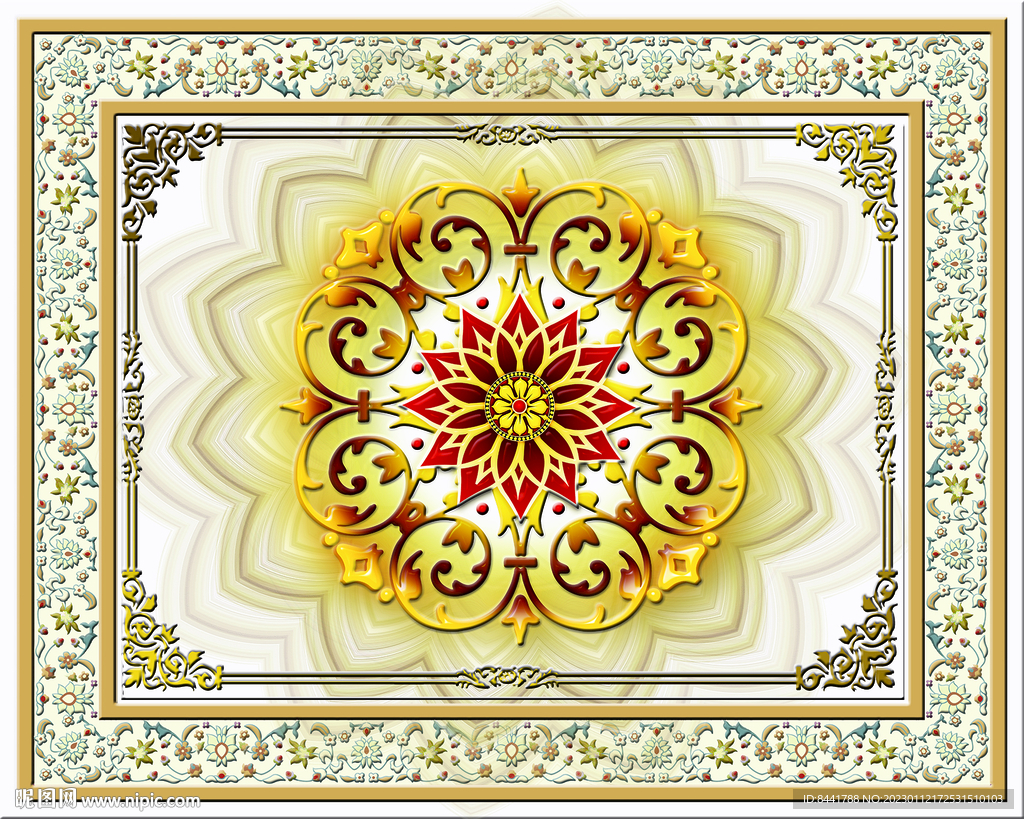 欧式花纹软膜天花吊顶