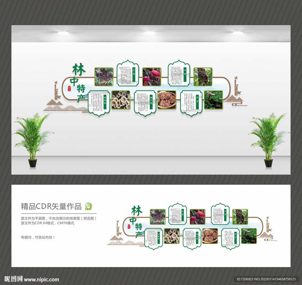 林中特产文化墙