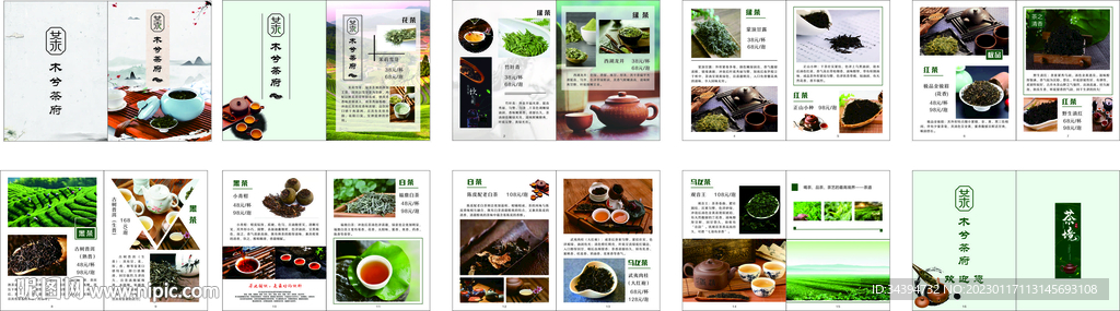 时尚茶画册  茶文化 宣传册 