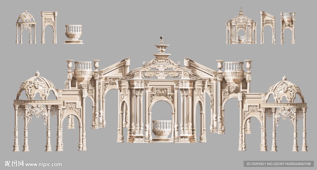 婚礼城堡欧式素材