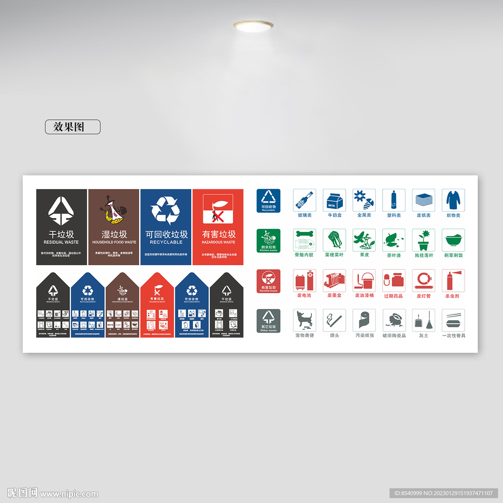 垃圾分类图标