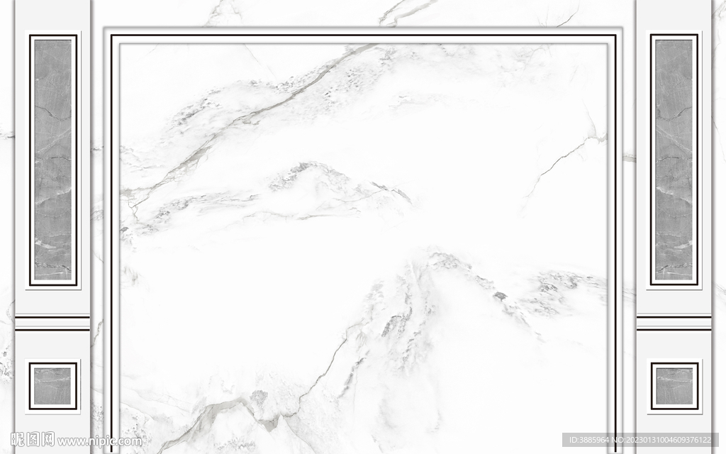 灰白根大理石背景墙 山水画图片