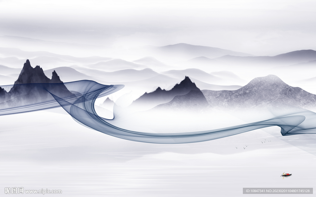 电视 高端新山水画 TIf分层