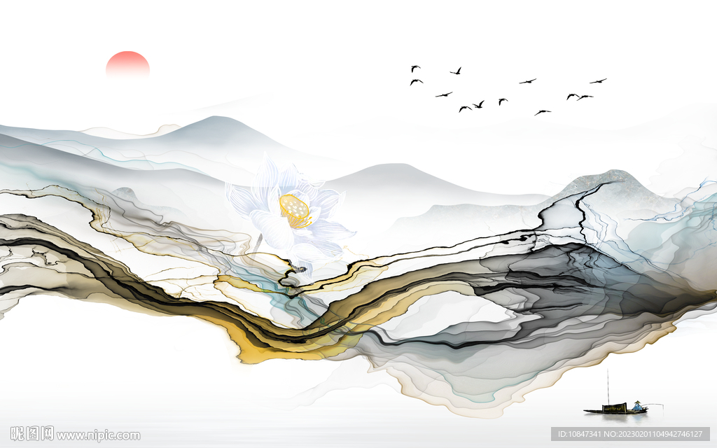 沙发 高端新山水画 TIf分层