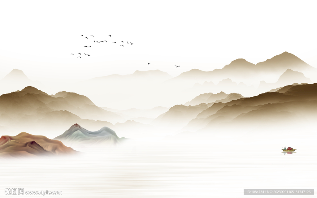 意境 高端新山水画 TIf分层