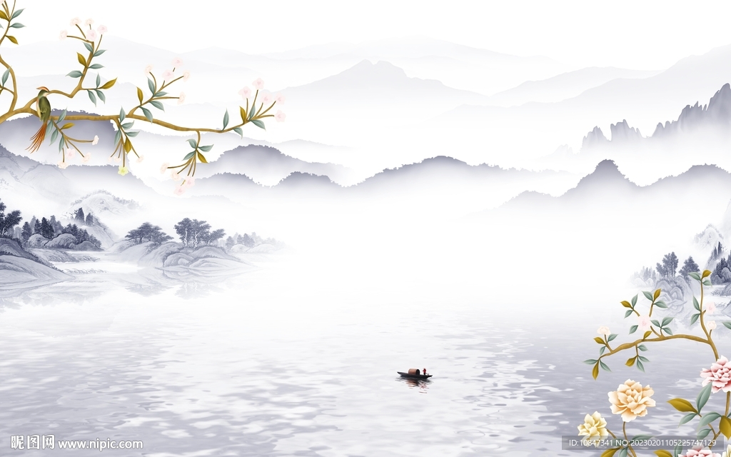 爆款 高端新山水画 TIf分层