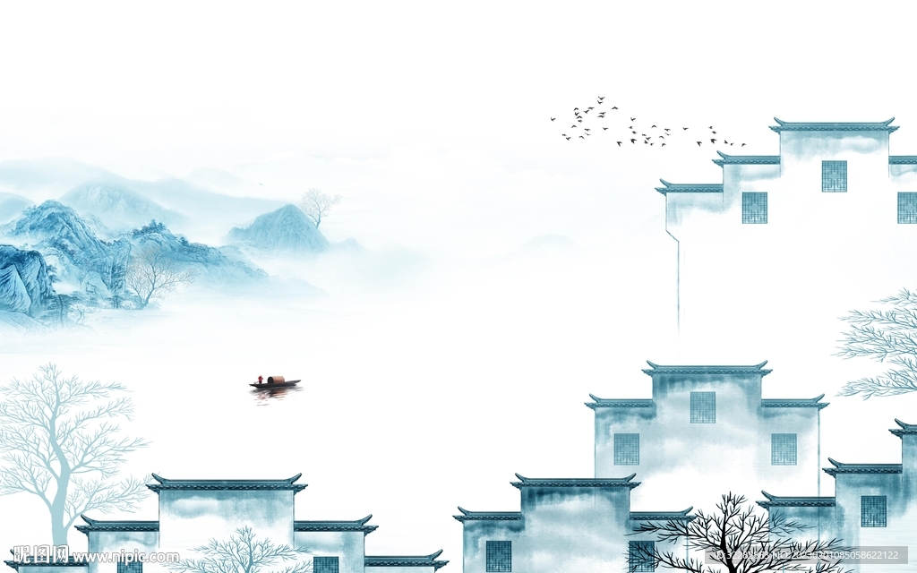 电视 新高端山水画 tIF分层