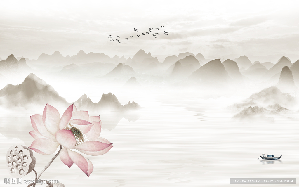 爆款 意境人气山水 TIf分层