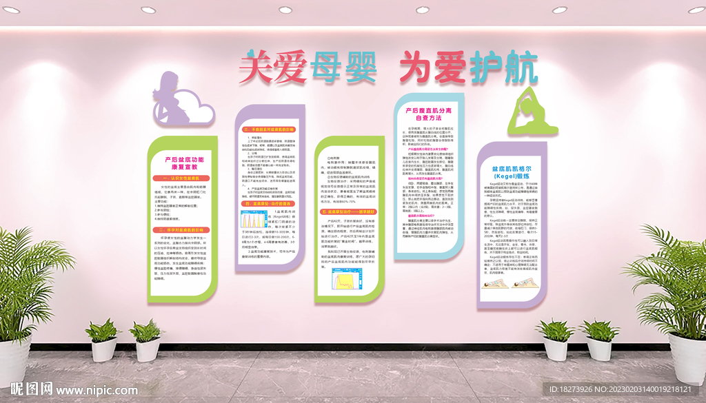 产后康复展板