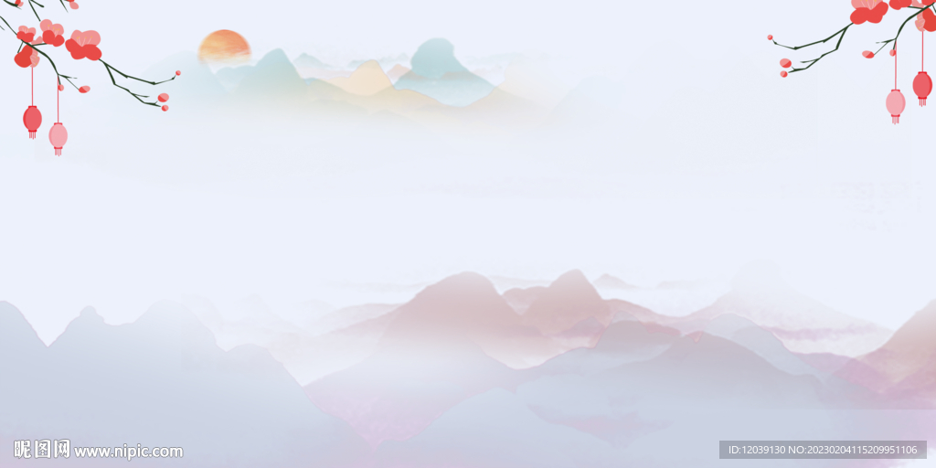 新年中式传统文化背景