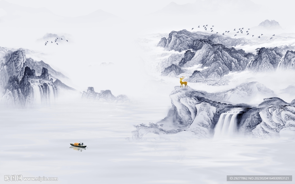 客厅 新上架山水画 TiF分层