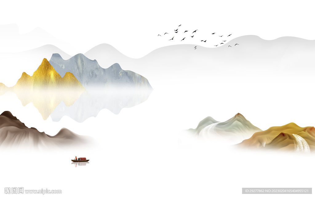 爆款 新上架山水画 TiF分层