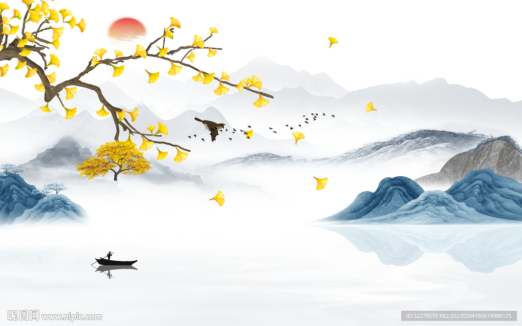 最新 中式新无框画 TiF分层