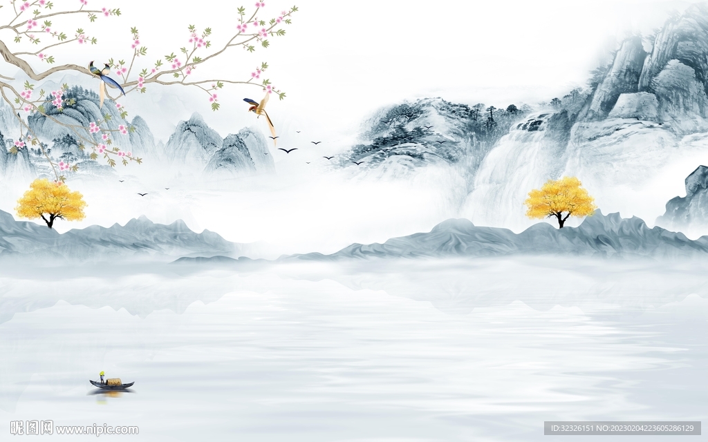 电视 意境最新山水 tif分层