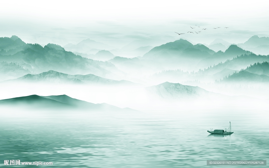 高清 意境最新山水 tif分层