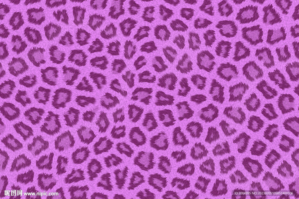 粉色撇丝豹纹皮毛图案
