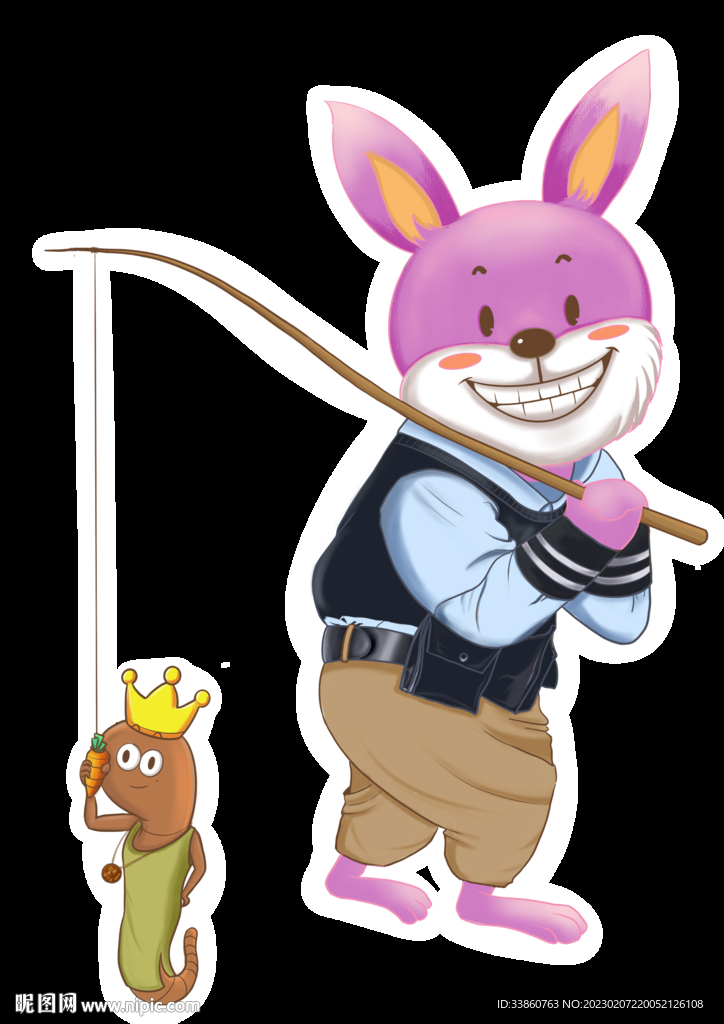 兔呆与虫公主系列之钓鱼