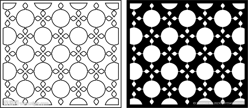 欧式背景镂空花雕刻图案