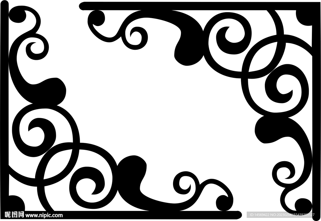 边花角花雕刻图案花边