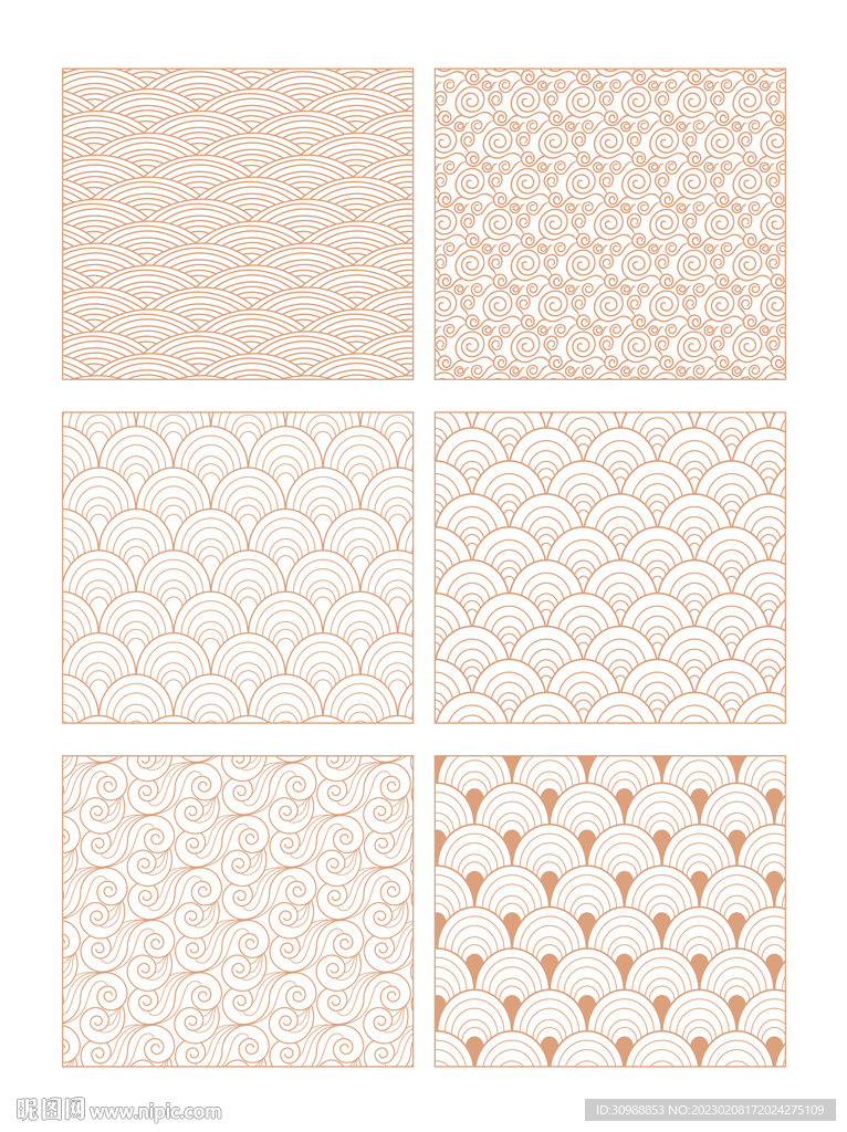 中国风金色纹理纹祥云纹复古暗纹