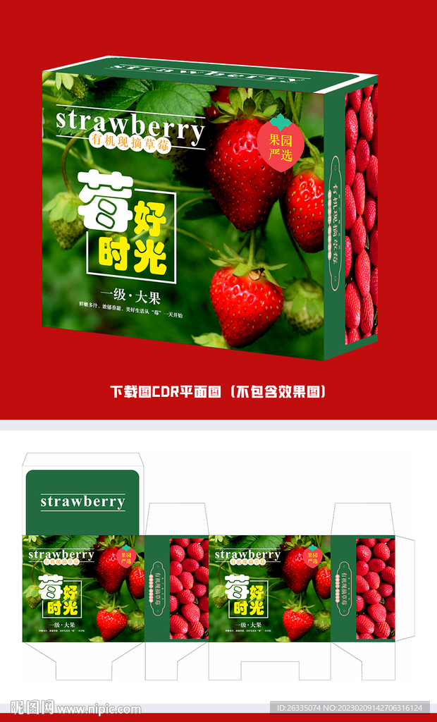 草莓包装