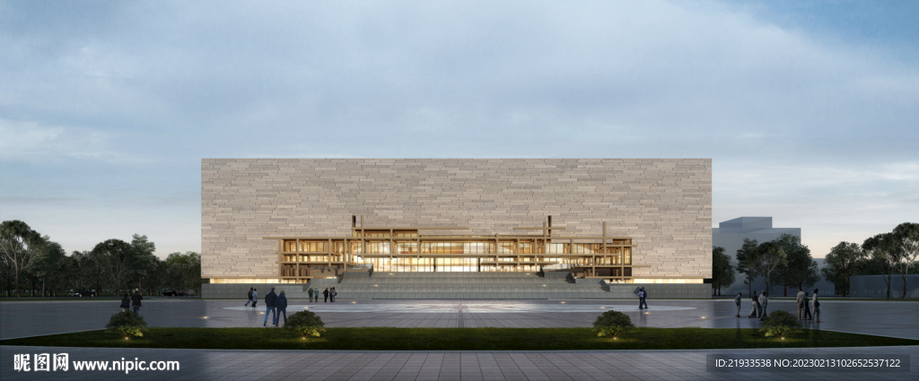 博物馆体育美术馆效果图