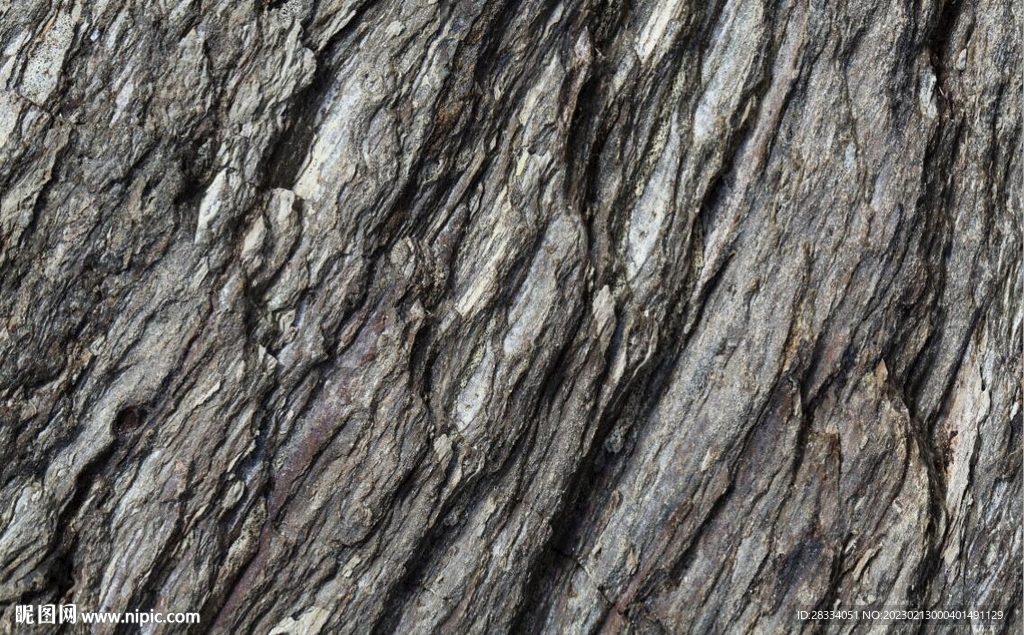 3D黑色岩石纹理背景墙