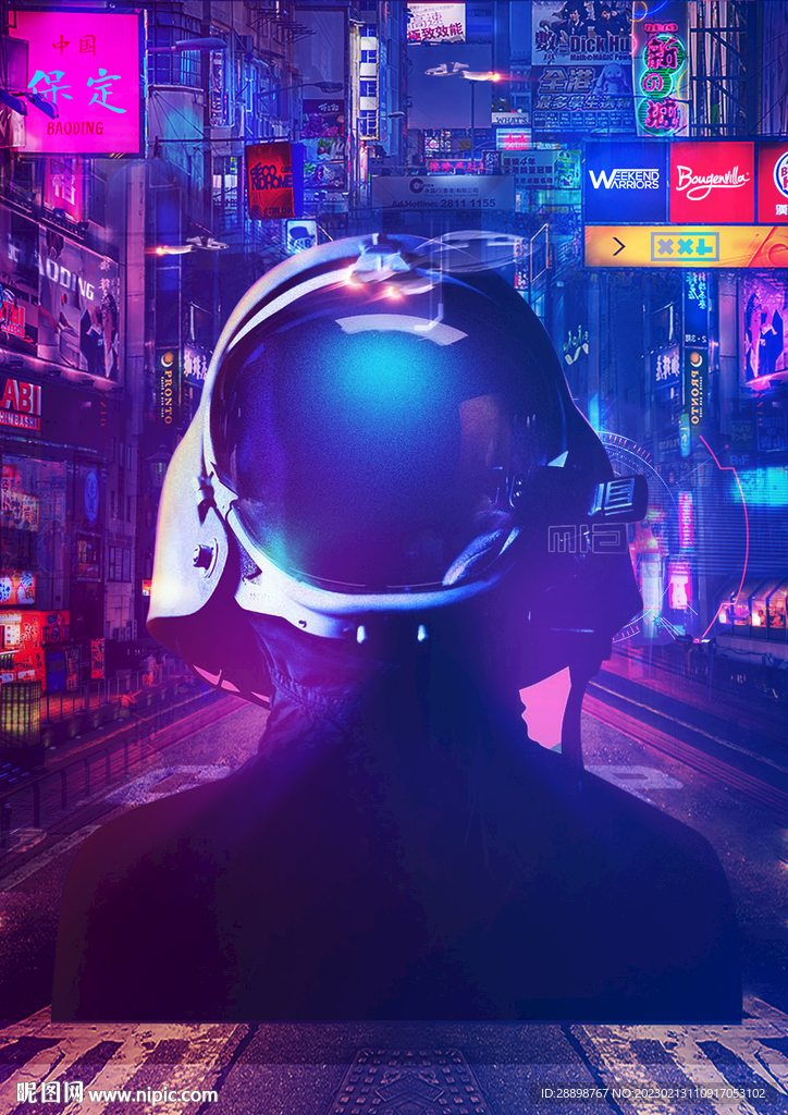 赛博朋克科幻海报