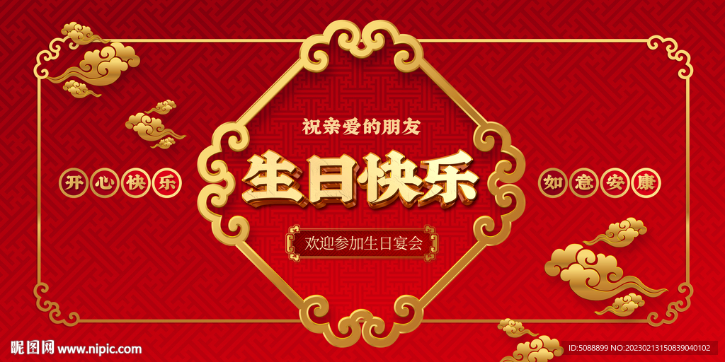 生日宴会背景展板