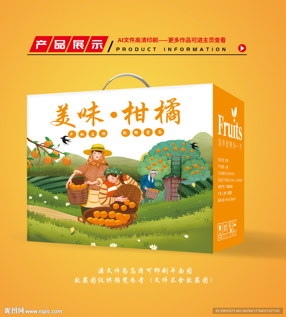 橘子包装 柑橘礼盒