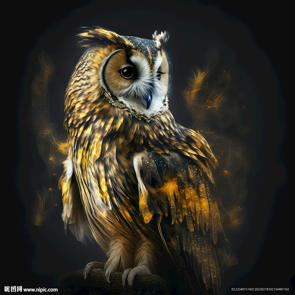 金光猫头鹰