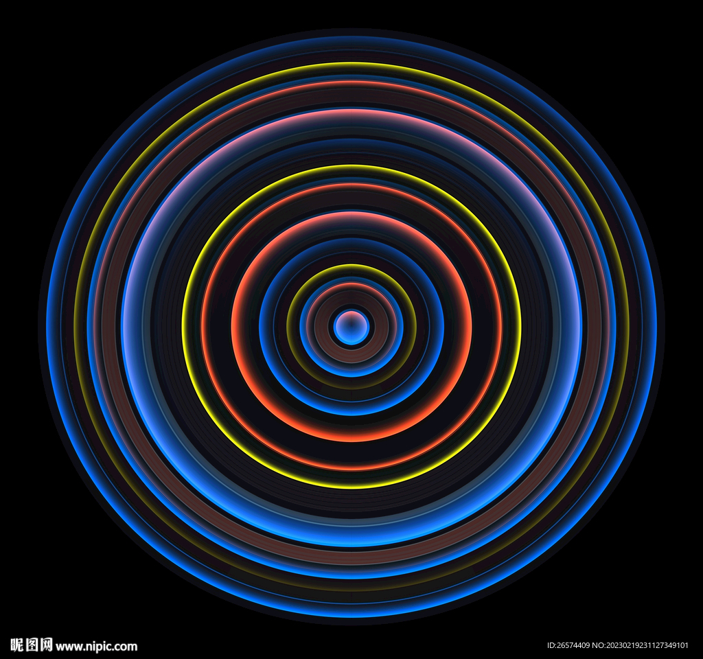 彩色圆圈条纹背景