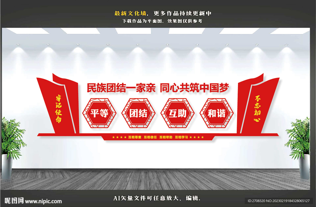 民族团结文化墙