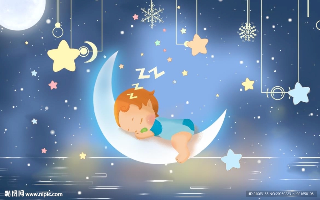 卡通儿童房背景墙