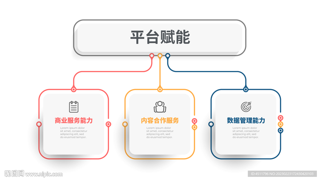 3个选项步骤或过程业务信息图模