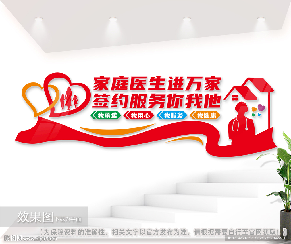 家庭医生签约口号医疗文化墙