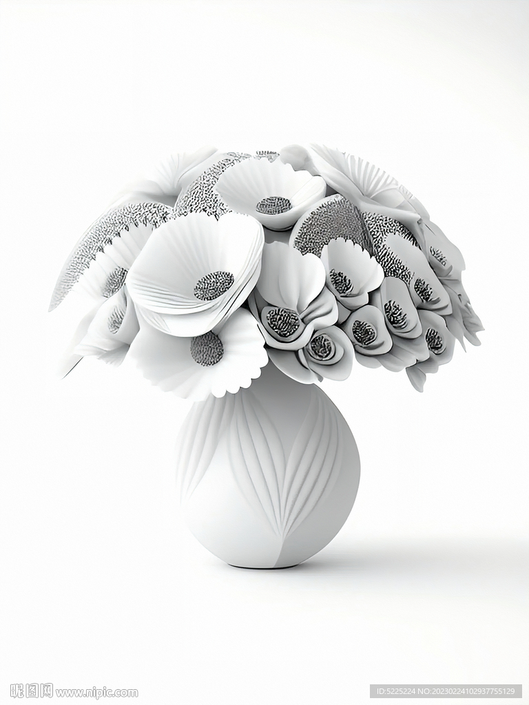 花瓶装饰画简约