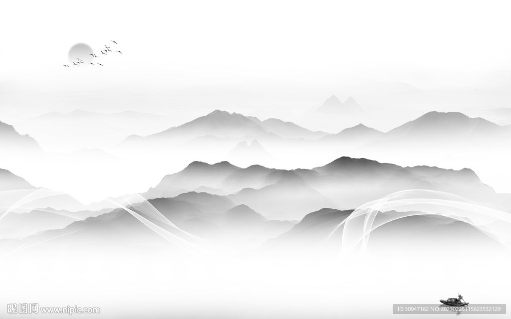 新款 高端灰色山水 TiF分层