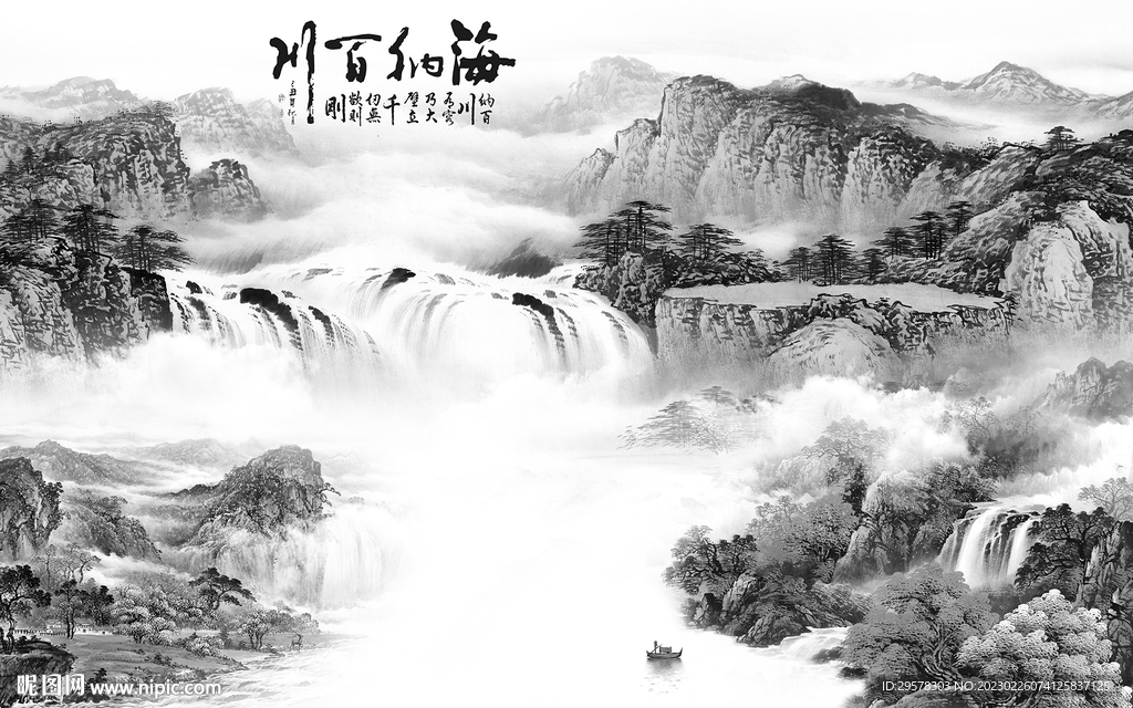 现代 沙发灰色山水 tIf分层