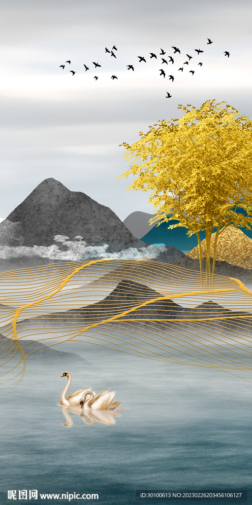 现代 中式新款玄关 TiF分层