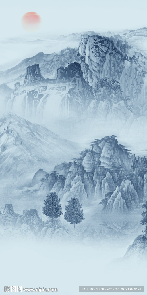 别墅 极简中式玄关 TiF分层