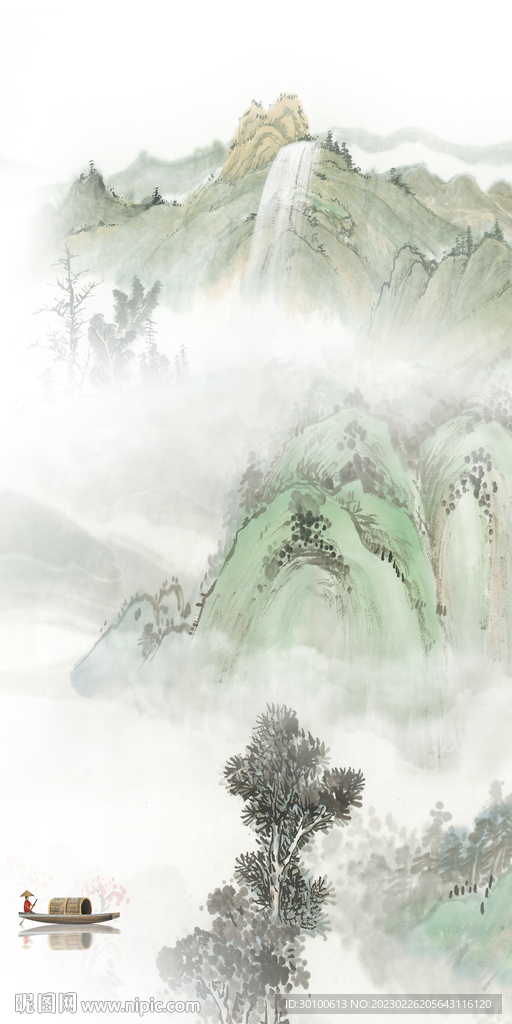 现代 最新中式玄关 TiF分层