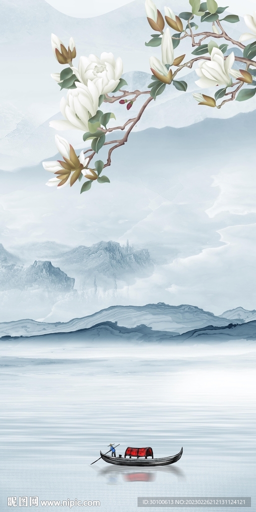 新款 山水中式玄关 TiF分层