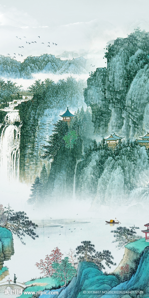 国风 简约中式玄关 tiF分层