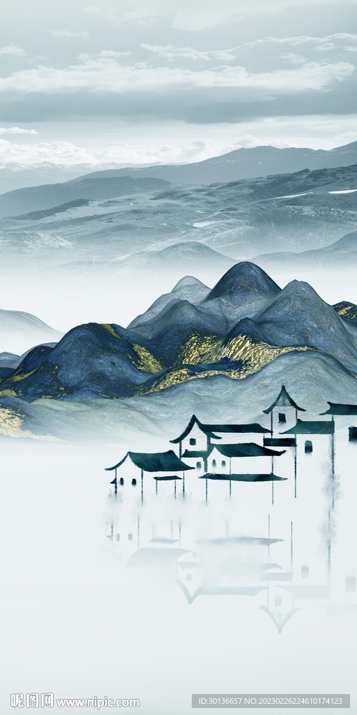 新款 简约中式玄关 tiF分层