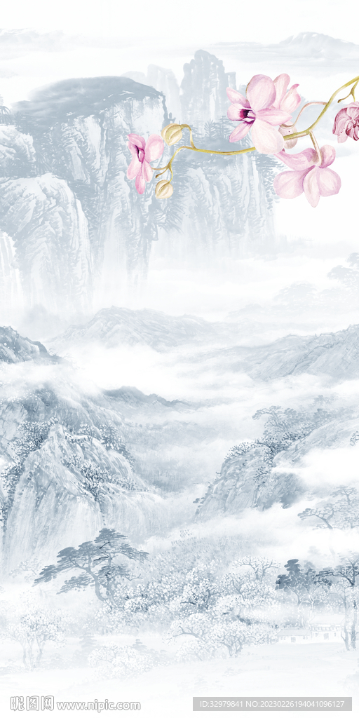 高端 现代中式玄关 TIf分层