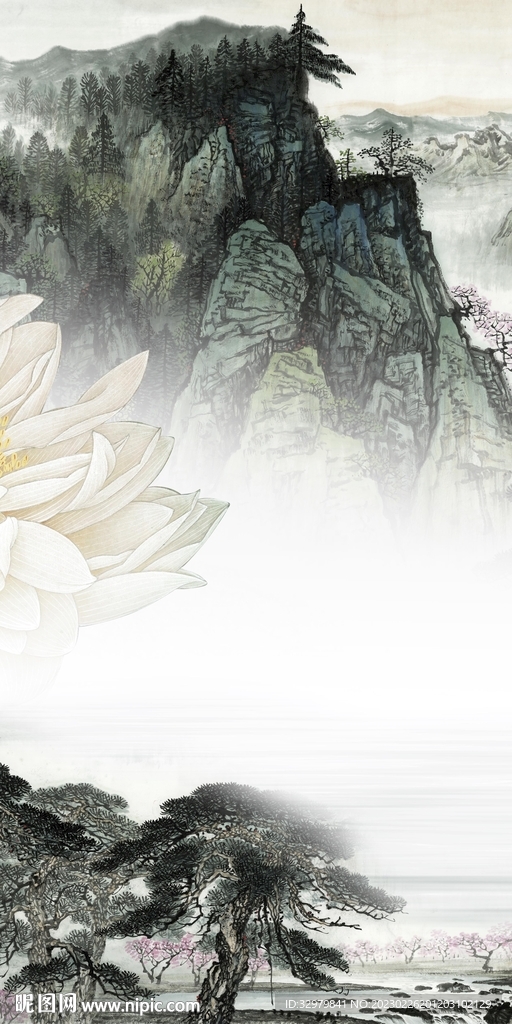 高端 现代山水玄关 TIf分层