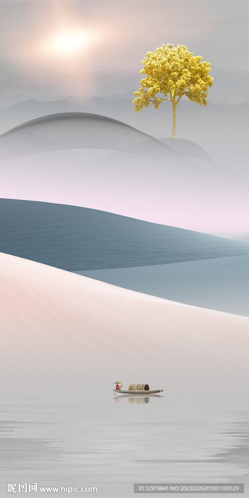 大气 现代中式玄关 TIf分层